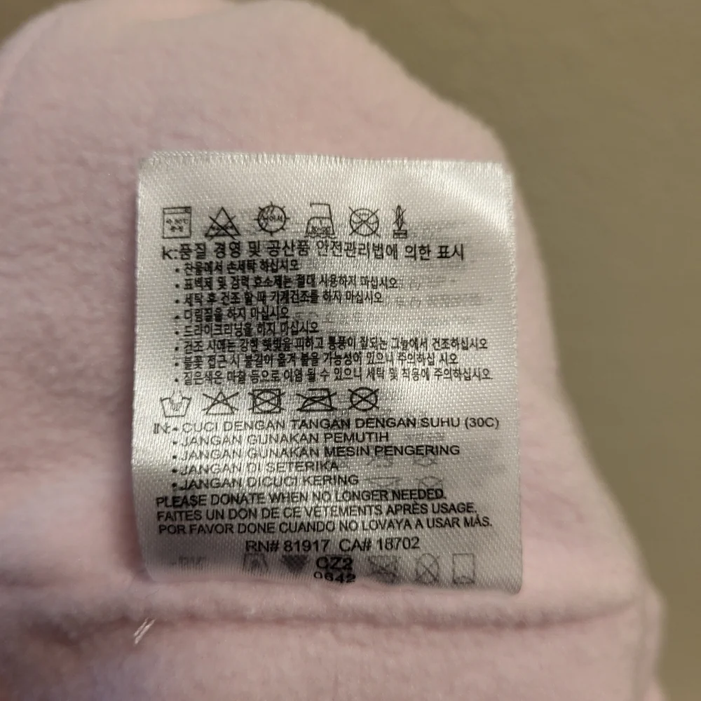 NWT Nike Infant Pink Polka Dot Fleece Hat and Pink Mittens